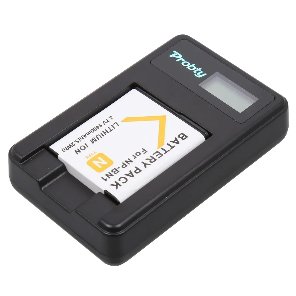 2Pcs NP-BN1 NP BN1 Battery + LCD Charger for Sony Cyber-shot DSC-QX10 DSC-QX100 DSC-T99 DSC-T110 DSC-TF1 DSC-TX5 TX7 DSC-TX10
