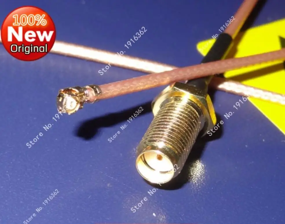 200PCS/Lot Straight RF SMA Female ( Pin female ) to IPEX/IPE/U.FL Connector pigtail cable inner hole 20CM RG178