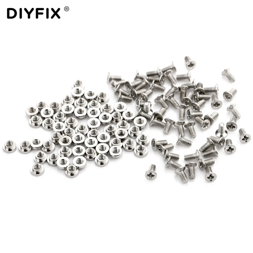 DIYFIX Screws Nuts Bolt for Ceramic Tweezers Assortment Kit Fastener Hardware Stainless Steel Screw Bolt Nut