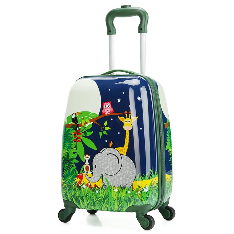 Letrend  Cartoon Cute Animal Kids Rolling Luggage Set Spinner Children Suitcases Wheel Trolley Travel Bag Student Carry On Trunk