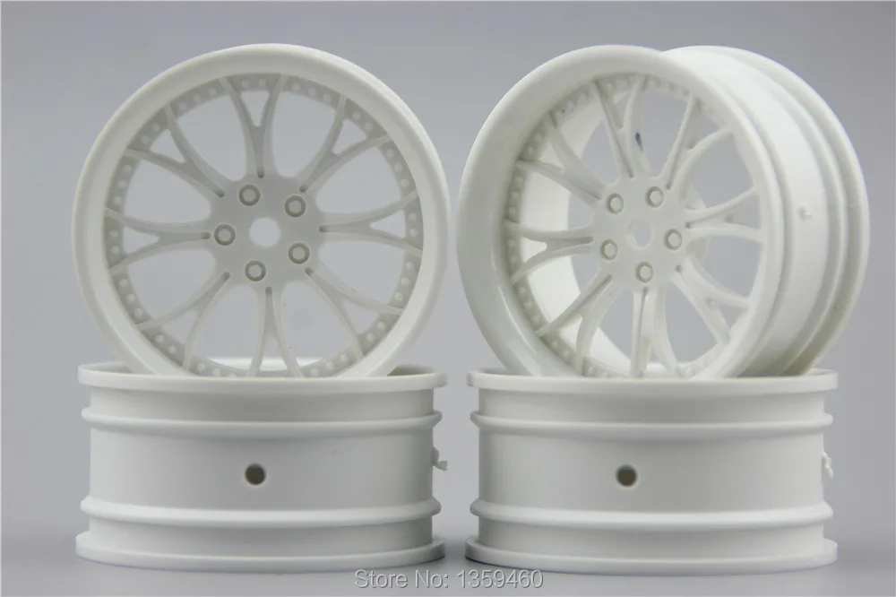 4pcs 1/10 Touring&Drift  Wheel Rim WDYNW(Material White) 3mm offset  fits for 1:10 Touring&Drift Car 1/10 Rim 11226