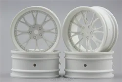 4 pz 1/10 Touring & Drift Wheel Rim WDYNW (Materiale Bianco) 3mm offset misura per 1:10 Touring & Drift Car 1/10 Rim 11226