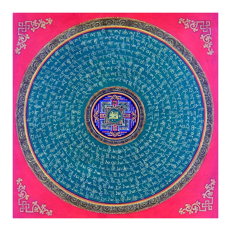 Tibetan Buddhist Thangka Mandala Tibet Buddhist FrescoLiving Room Decoration