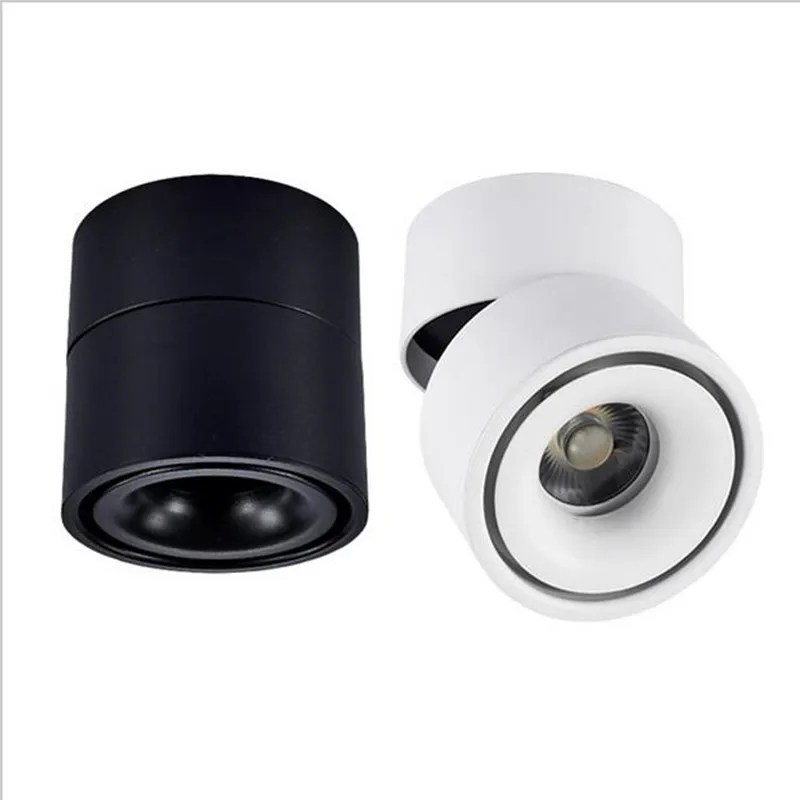 Imagem -04 - Dimmable Cob Led Downlight Surface Mounted Spotlight Rotação de 360 Graus Luz de Teto Track Light 15w 20w Ac85 265v