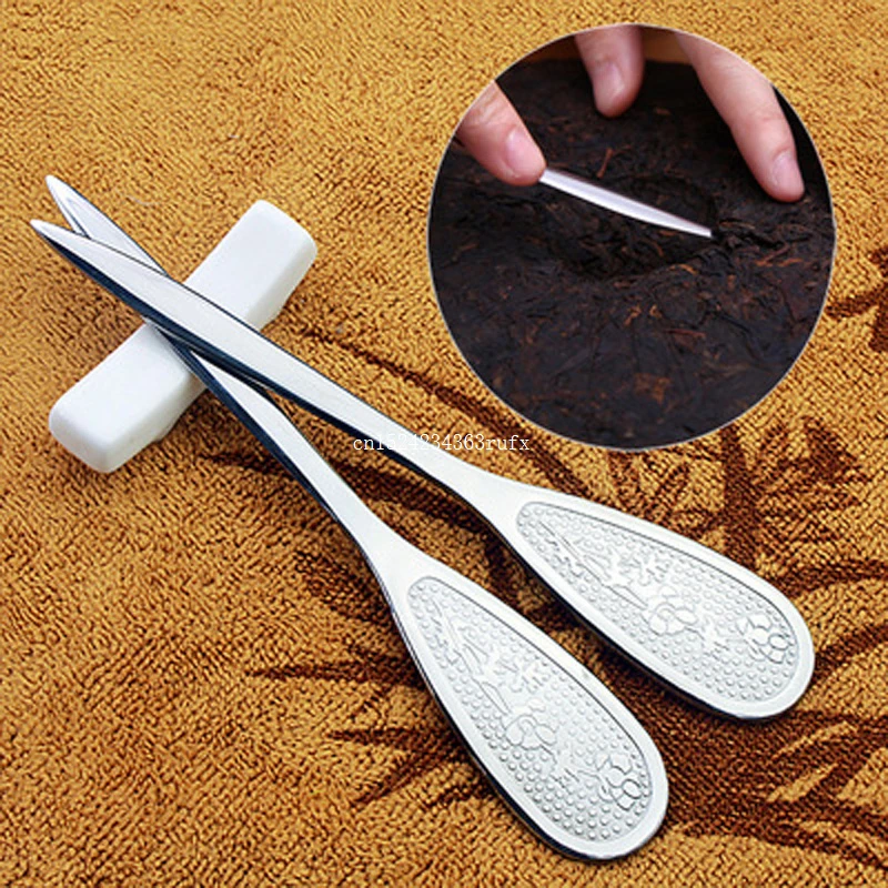 

500 pcs Puer Tea Knife Tea Needles Tea Cutter Stainless Steel Metal Chinese Style Kung Fu Tea Set Accessory Wholesale