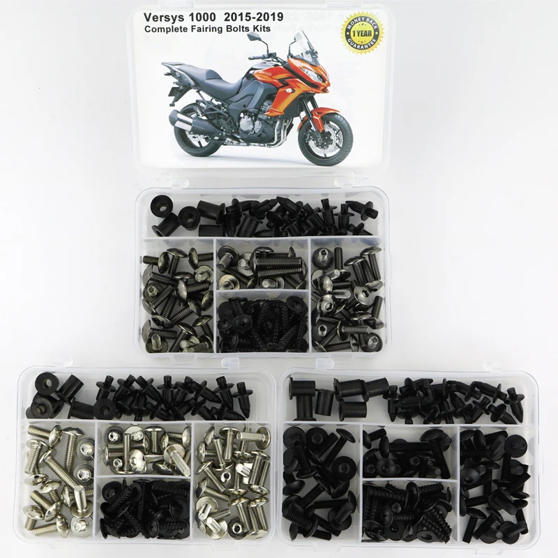 

Fit For Kawasaki Versys 1000 2015 2016 2017 2018 2019 Complete Full Fairing Bolts Kit Steel Screw Nut Fairing Clips