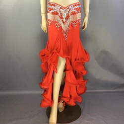 New Fashion Women's Belly Dance Costume Dress Belly Dance Clothes Sexy Belly Dancing Long Skirt Performance Training Dress