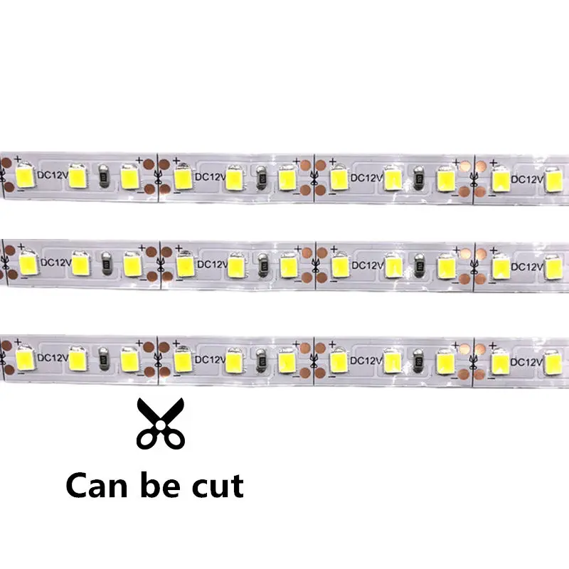 5M/Roll LED Strip Light 2835 SMD 5M 600Leds Flexible Light Ribbon DC 12V LED Tape Decoration 120led/m Super Bright Warm White