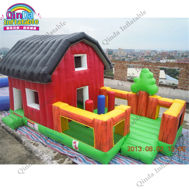 

Christmas Decoration 2017 Inflatable Combo Bouncer Castle, Inflatable Christmas House For Promotion