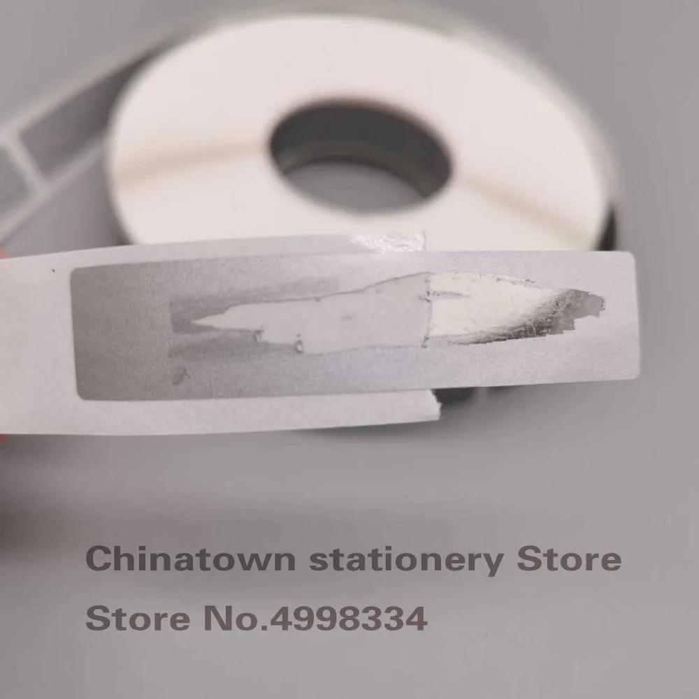 1000pcs 23x42mm Silvery Gold Adhesive SCRATCH OFF Stickers DIY Manual Label Tape Hand Made Scratched Stripe Card Film