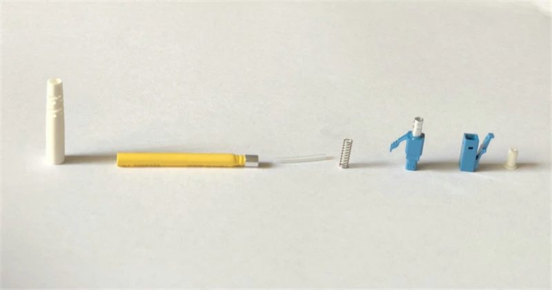 LC fiber connector KITS with ferrule Unassembled Simplex APC SM MM OM3 OM4 3.0mm 2.0mm 0.9mm ftth LC connector accessory 1000PCS