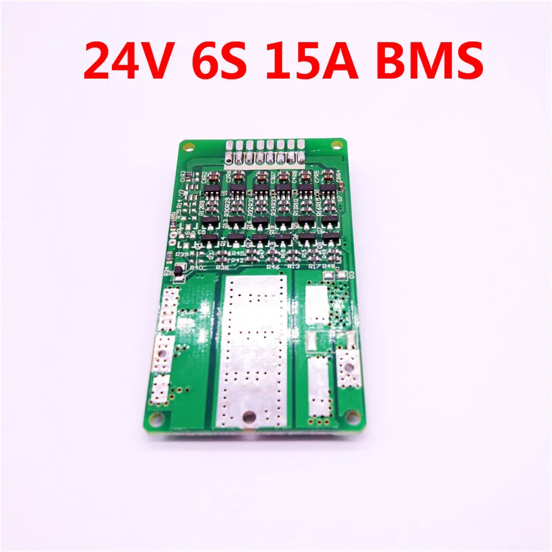 전자 자전거 배터리 6S 24V 15A BMS 24v 리튬 배터리 BMS 전기 자전거 24V 8Ah 10Ah 12Ah 리튬 이온 배터리 균형 기능