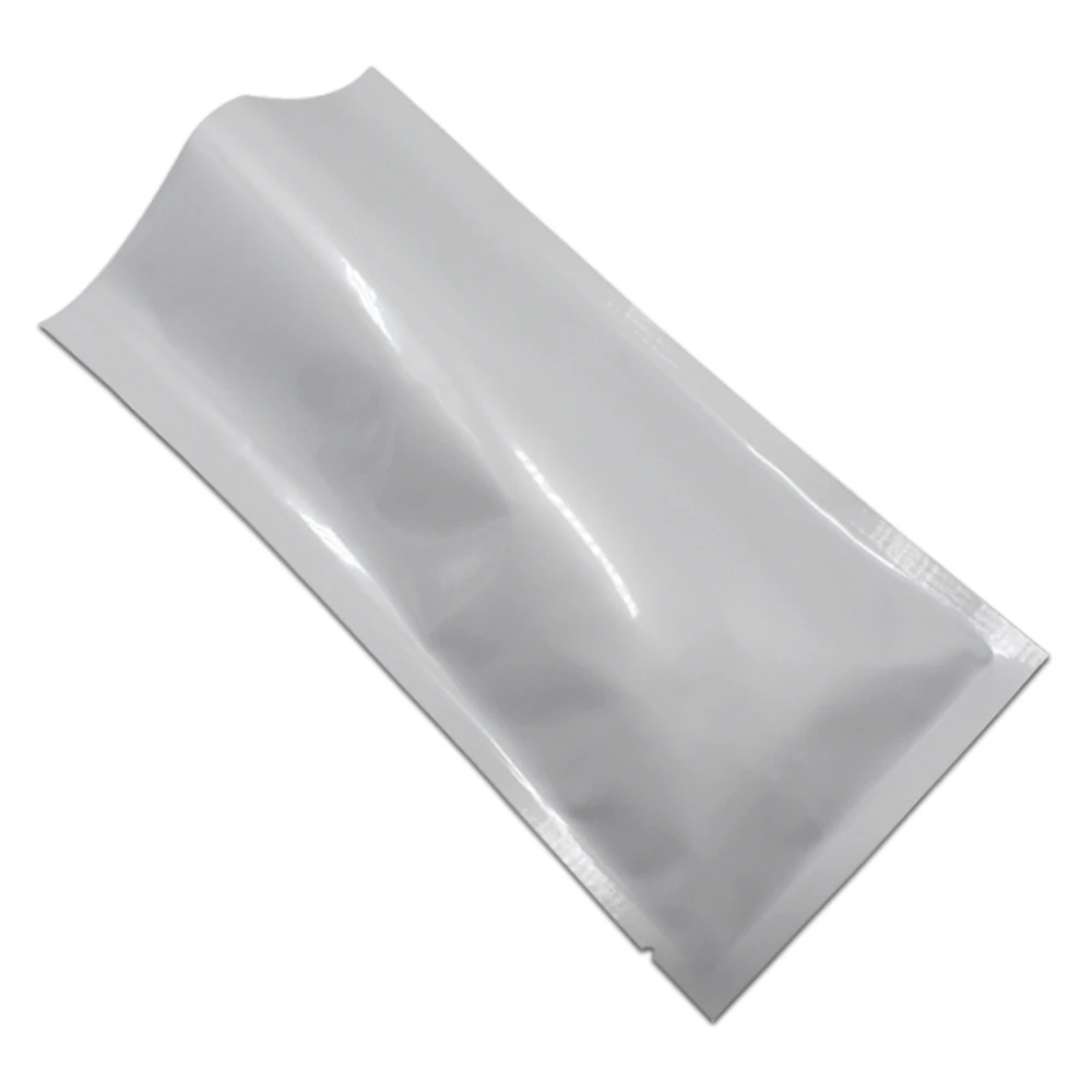 11.2*22.5cm 400Psc/Lot Pure Aluminum Foil Open Top Plain Pocket Vacuum Packaging Bag Nuts Food Mylar Heat Seal Storage Pack Bag