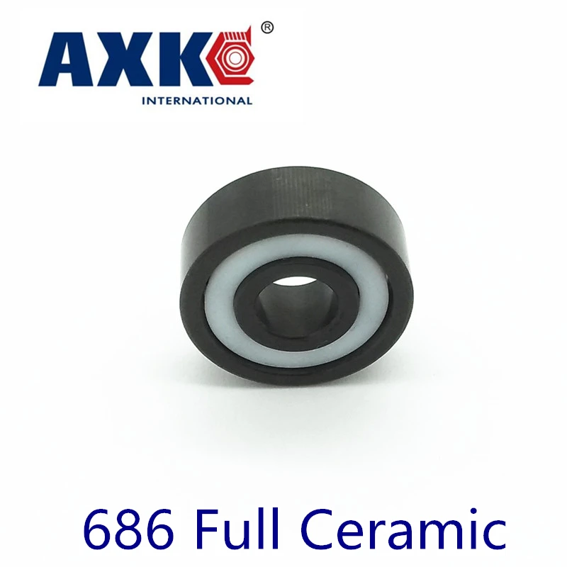 2023 Rodamientos Axk 686 Full Ceramic Bearing ( 1 Pc ) 6*13*3.5 Mm Si3n4 Material 686ce All Silicon Nitride 618/6 Ball Bearings