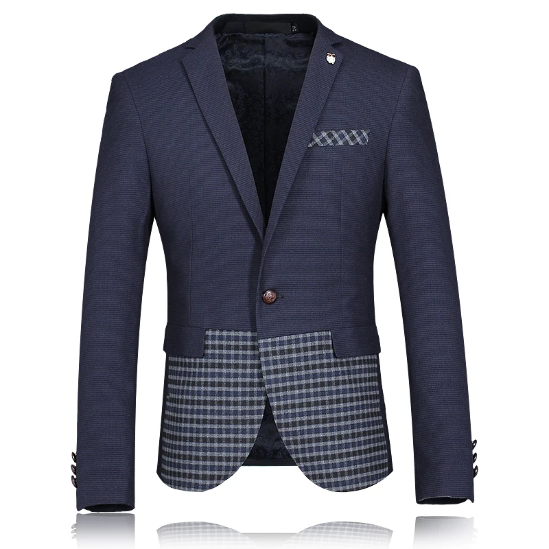 

2019 Autumn And Winter New Style Men's Fashion Leisure Grid Suit Man's High Quality Suits Jackets Blazers Free Shipping