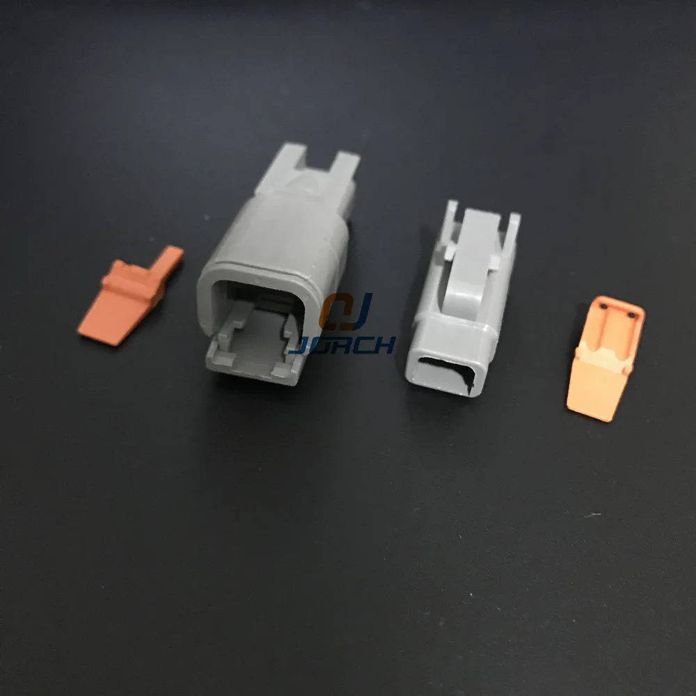 10 Sets 2pin Deutsch DTM Waterproof Male Female Electrical Connector plug DTM04-2P DTM06-2S with terminals