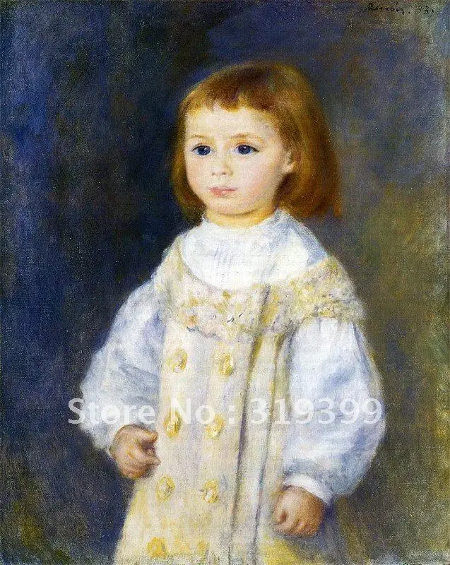 

Oil Painting,child in white , oil painting reproduction on linen canvas,Free DHL Shipping,100% handmade