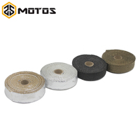 ZS MOTOS 1.5 mm*25 mm*10 m Exhaust Pipe Header Heat Wrap Resistant Downpipe  Stainless Steel Ties for Car Motorcycle Accessories