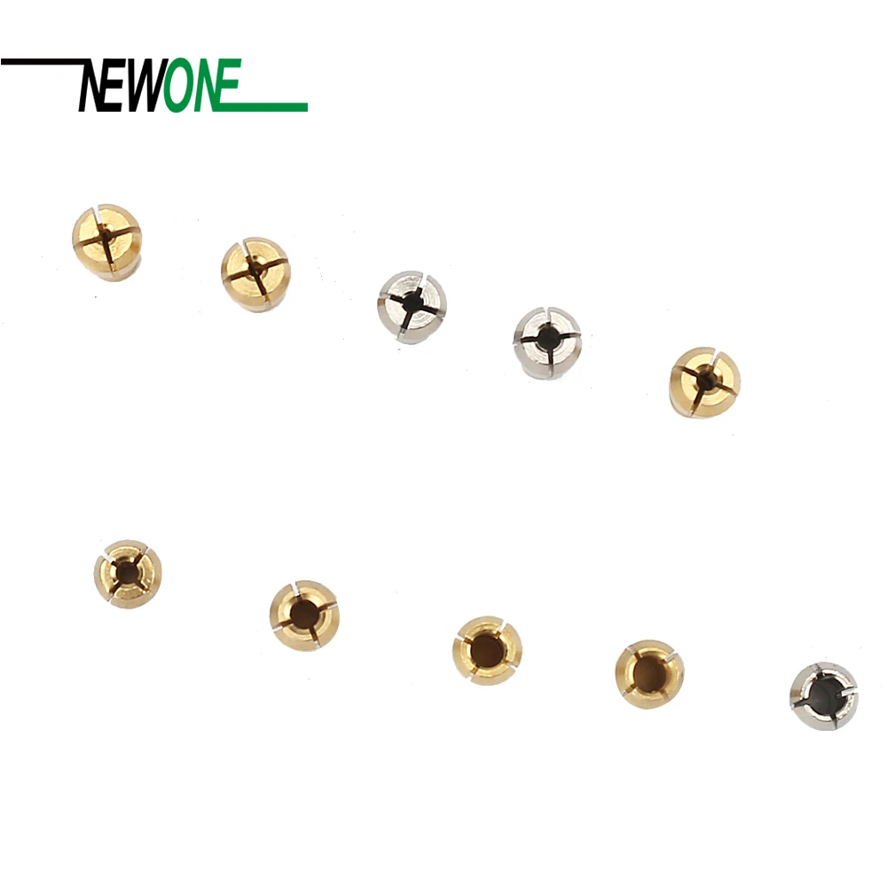 New 10Pcs Brass Drill Chucks Collet Bits 0.5-3.2mm 4.3mm Shank for Dremel Rotary Tool