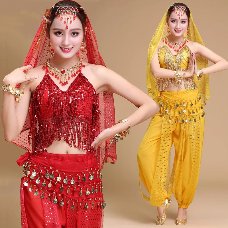 

sexy belly dance costume set professional egyptian Egypt Belly indian bollywood costumes women Dress Bellydance adult top pants