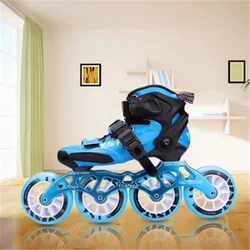 Carbon Fiber Inline Speed Skates Shoes for Children Kids Fibre Racing Track Competition 3X90mm 3X100mm 110MM 4X90mm 3 4 Wheels