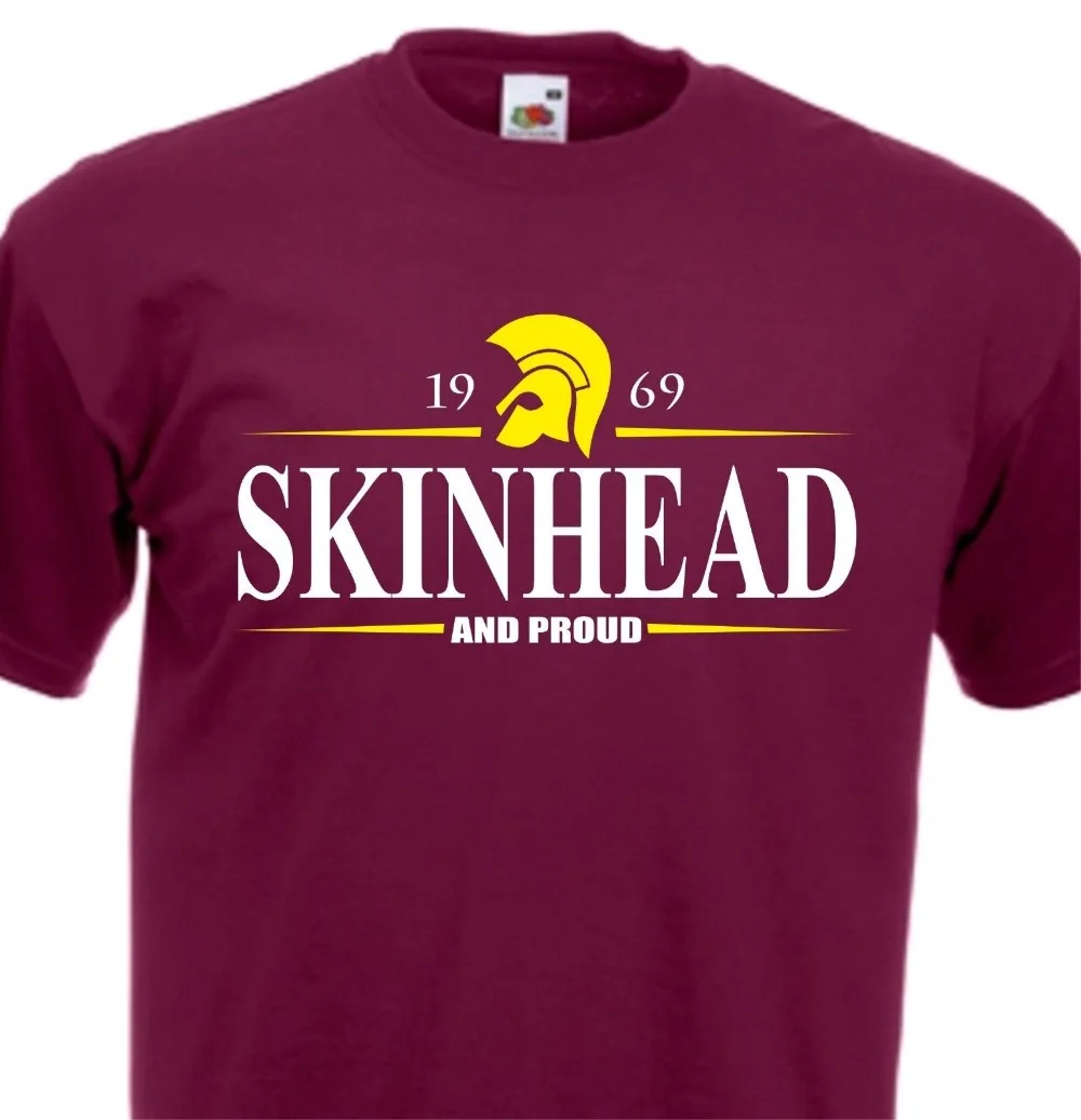 Skinhead and Proud T-Shirt 1969 Trojan Ska T Shirt Discount 2019 New Fashion Summer New Arrival Men'S Short Cute T Shirts