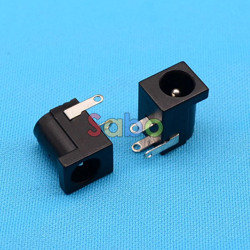 10PCS DC-005 Black DC Power Jack Socket Connector DC005 5.5*2.1mm 2.1 socket Round the needle