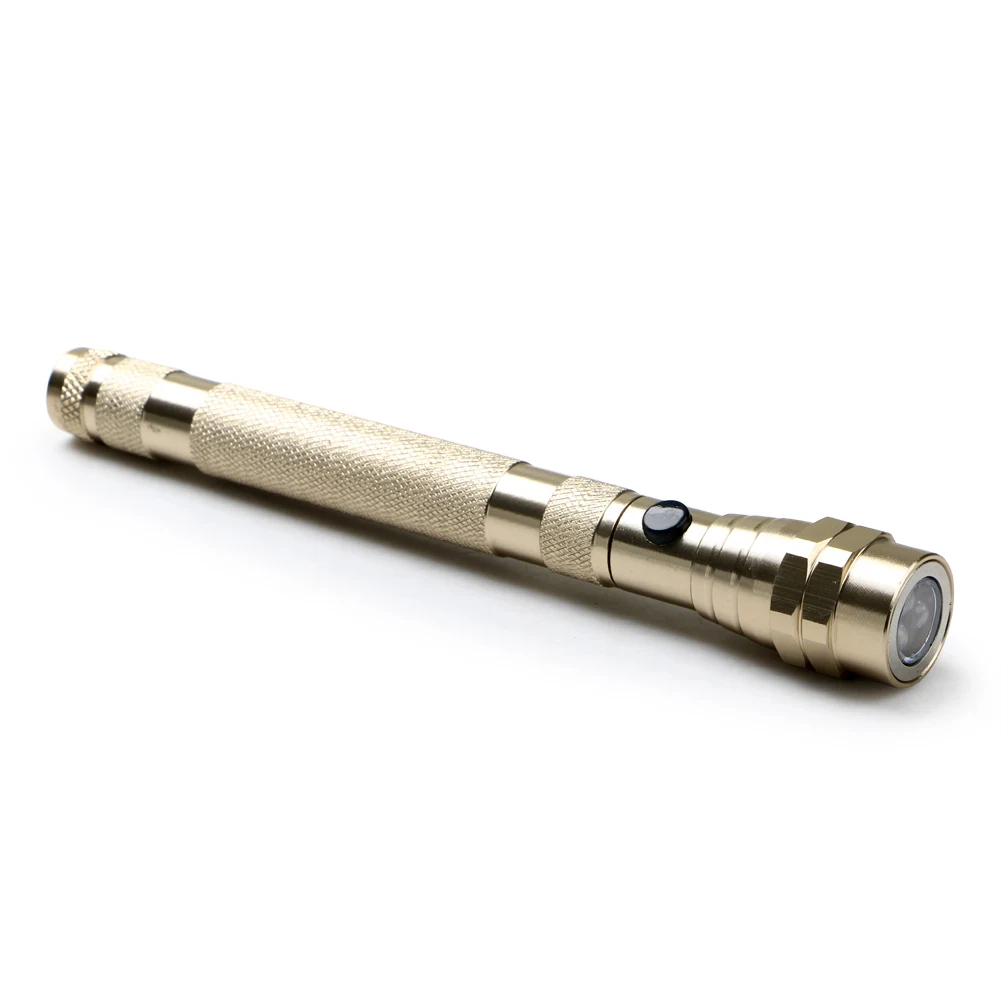 Linterna LED Flexible impermeable de 360 grados, herramienta de recogida de antorcha magnética, lámpara de Camping, linterna de extensión telescópica