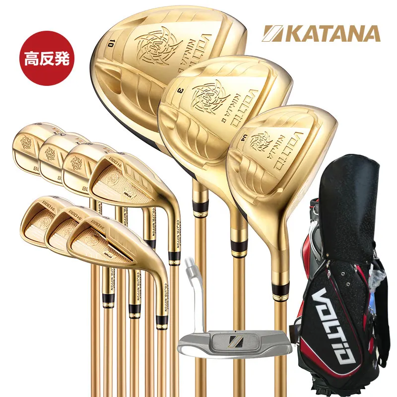 Golf Club Katana Voltio Ninja Plus Golf Complete Clubs Drive Fairway Wood Irons Putter Bag Graphite Shaft Cover Golf Full Set