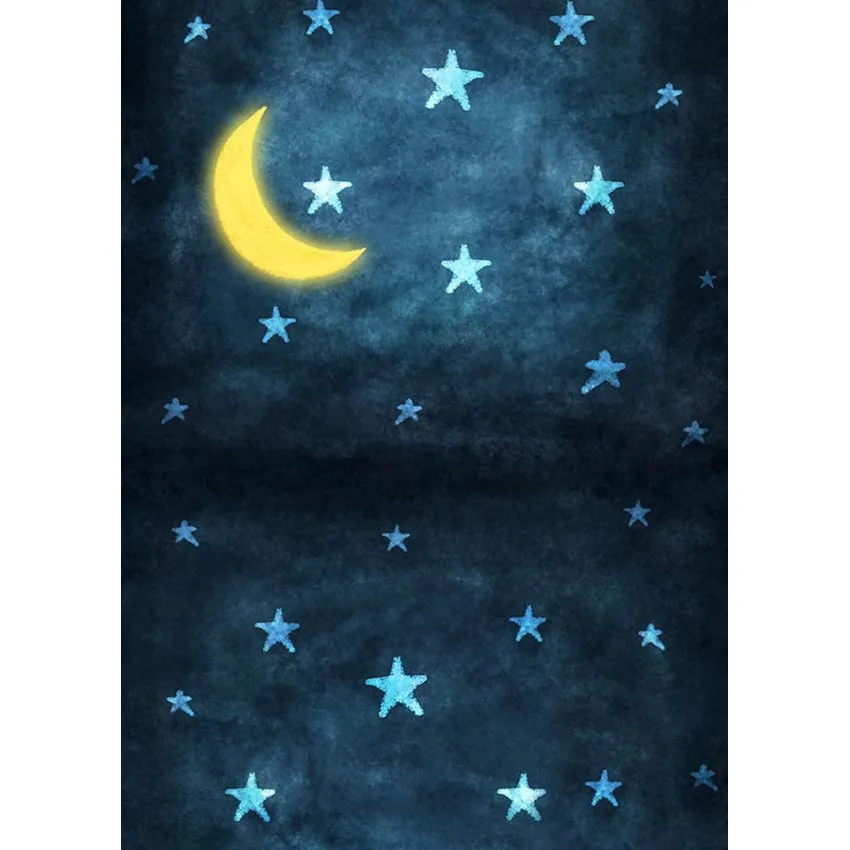 LIFE MAGIC BOX Twinkle Twinkle Little Star Birthday Backdrops Moon Stars Blue Backgrounds