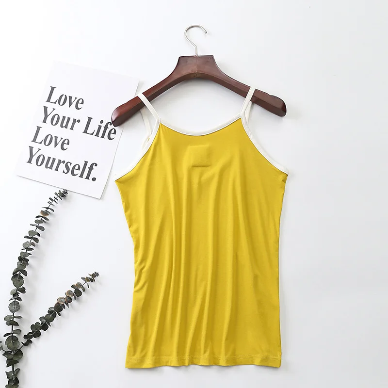 LERFEY donna estate Sexy elastico Casual serbatoio con scollo a v senza maniche Spaghetti Strap Vest Casual cotone top Tees Roupas Femininas