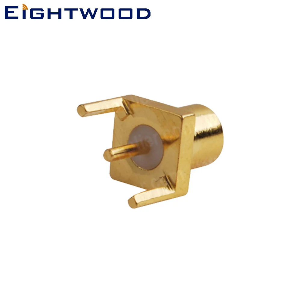 Eightwood MCX Jack Female RF Coaxial Connector Adapter Edge Mount PCB for Antenna Aerial GPS Telecom Satcom Telecom Base Station