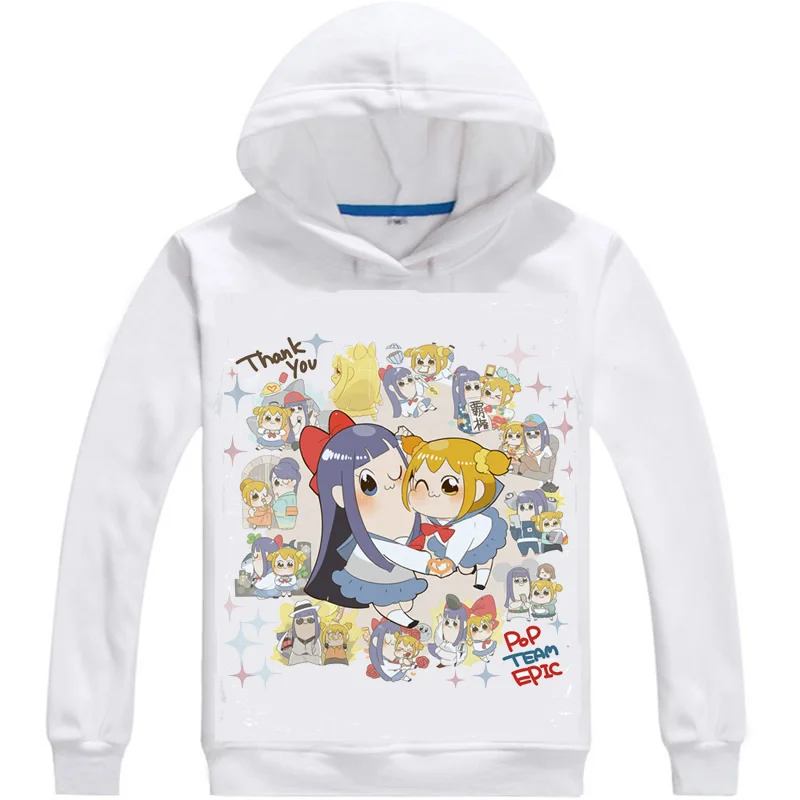 

Anime Hoody Pop Team Epic Hoodies Fashion Poputepipikku Hip Hop Popuko Printed Hoodies Multi-style Pipimi Sweatshirts Hipster