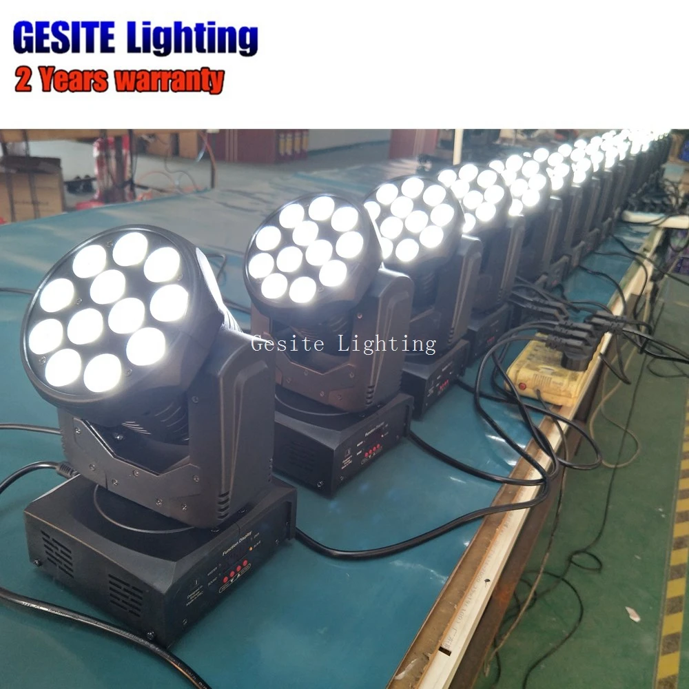 

4pcs/lot dj equipment sale 12pcs 10w led rgbw 4in1 moving head wash light