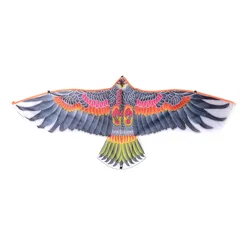 1Pc Outdoor Toys Garden Cloth Eagle Kite Big Flying Flat Eagle Bird Kite For Children Flying Bird Kites Windsock Random Color