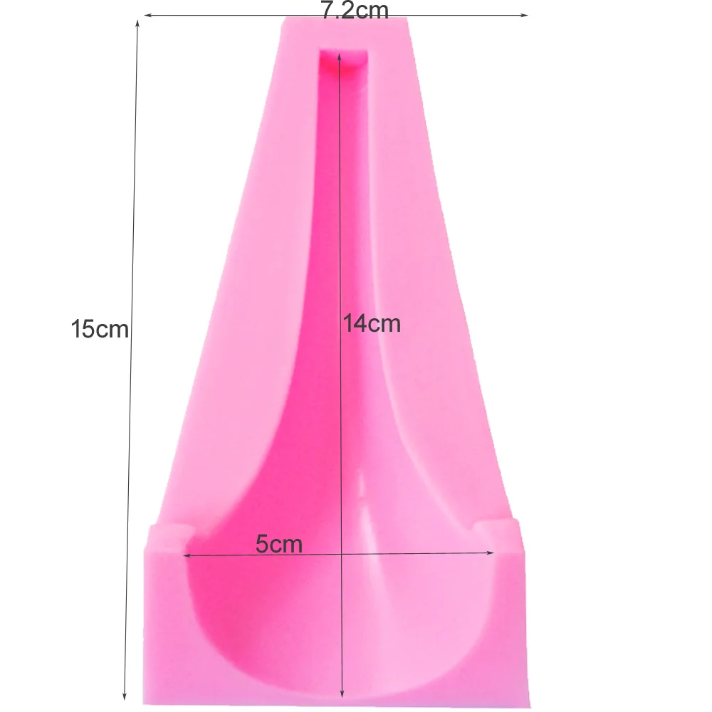 Byjunyeor M338 14CM High Heel UV Resin Silicone Mold Fondant Chocolate Candy Gumpaste Lollipop Crystal Epoxy Soft Clay Bake Tool