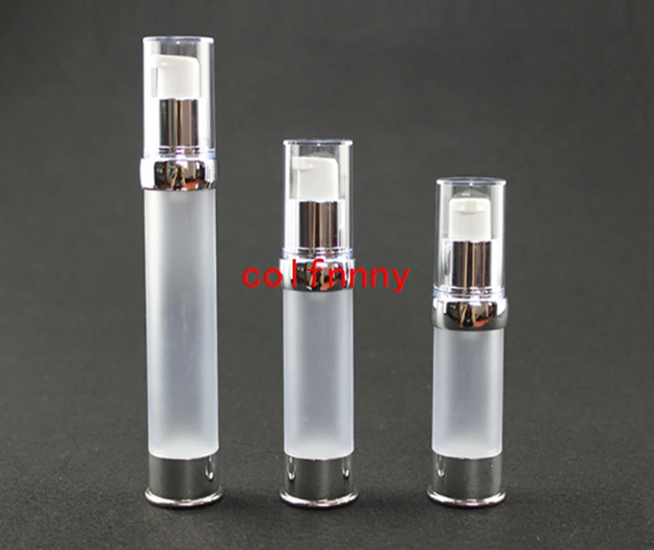 400pcs/lot  Fast Shipping 15ml 20ml 30ml frosted Vacuum Refillable Lotion Bottles Airless Pump Bottle Makeup Tools