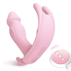 10 Speed Wireless Remote Control Strap on Panties Vibrating Dildo G Spot Clitoris stimulator Strapon Vibrator Sex Toys For Woman