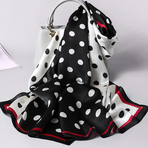 Imagen 1 del producto 2025 marca 100% bufanda de seda pura mujer lujo Hangzhou envolturas de seda Real para damas chales estampados Foulard mujer bufandas de seda Natural