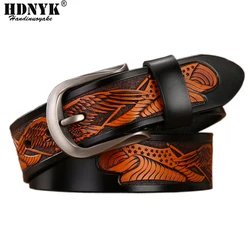 2023 Hot Classical Designer Belt for Men Famous Luxury Men Belts Male Waist Strap Genuine Leather Eagle Belt