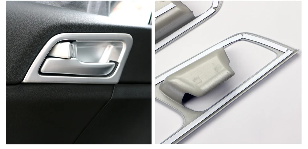 Para KIA Sportage 4 QL 2016 2017 2018 2019 2020 2021 manija de cuenco de puerta Interior de coche cubierta de marco embe