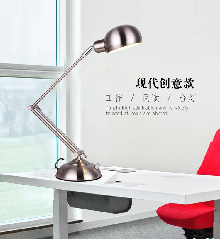 Long Arm Desk Lamps Flexible Led Lamp Table Lighting Foldable Office Table Lights Loeplamp met led Verlichting Escritorio Lights