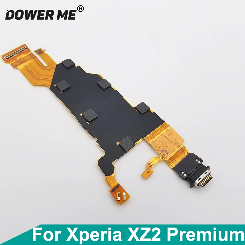 Dower Me USB Connector Type-c Charger Charging Port Flex Cable For Sony Xperia XZ2 Premium H8166 XZ2P Plus 5.8\