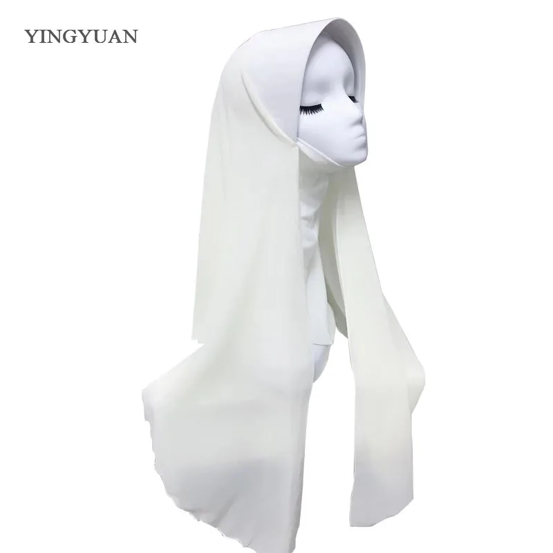 TJ71 جديد شيفون سهل الحجاب الإسلامي وشاح موضة الحجاب الفوال Musulman الصلبة بونيه الحجاب #2