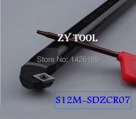 S12M-SDZCR07 12mm Lathe Cutting Tools,CNC Turning Tool,Hss Lathe Tooling,Internal Threading Tool, Metal Lathe Boring Bar SDZCR/L