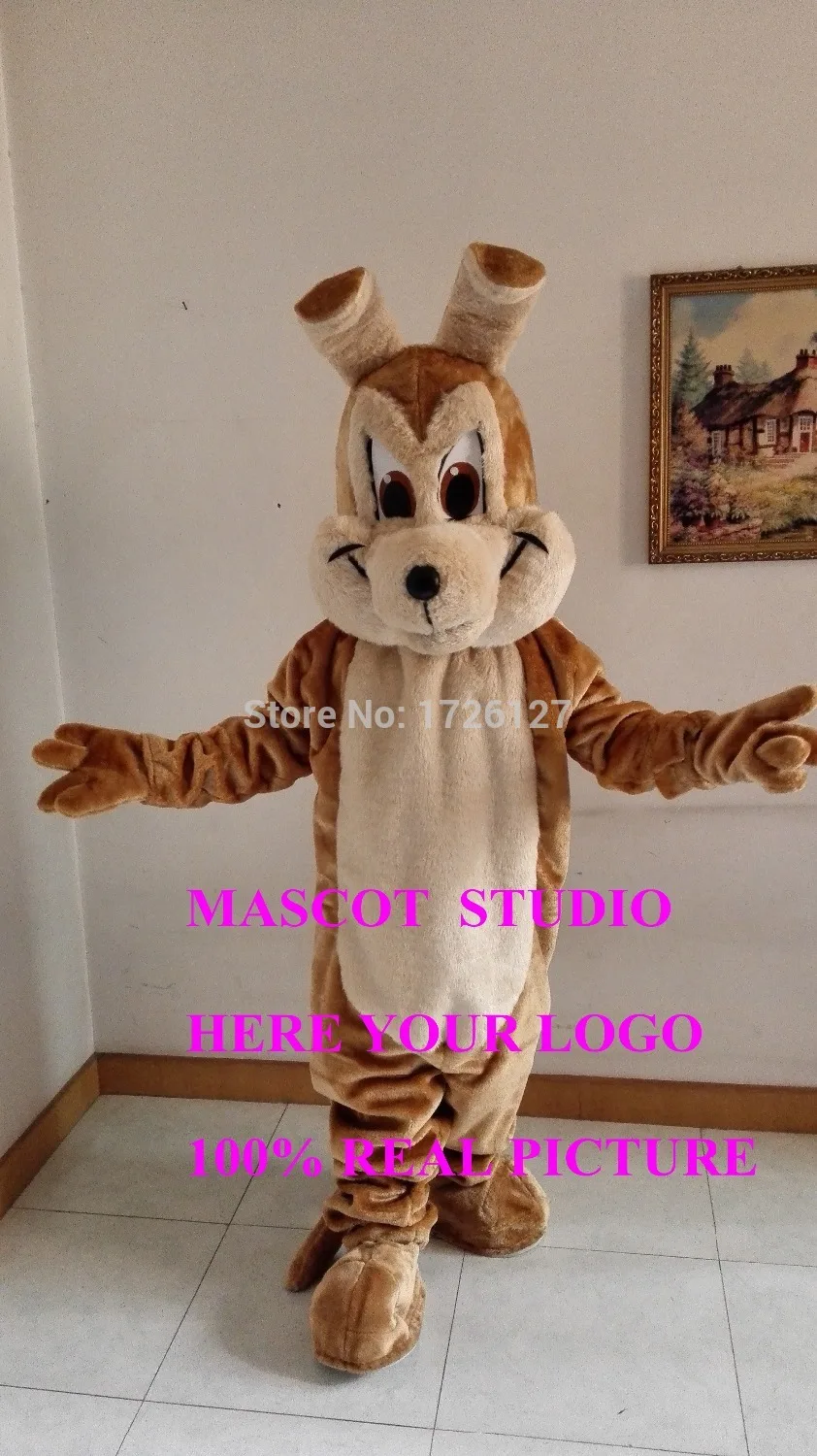 brown wolf mascot coyote costume werewolf custom cartoon character anime cosplay mascotte theme fancy dress carnival costume