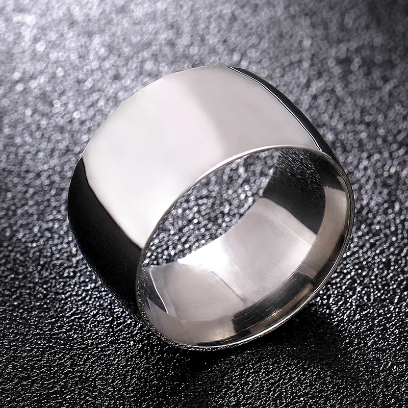 Wider Stainless Steel Ring for Biker Men and Women