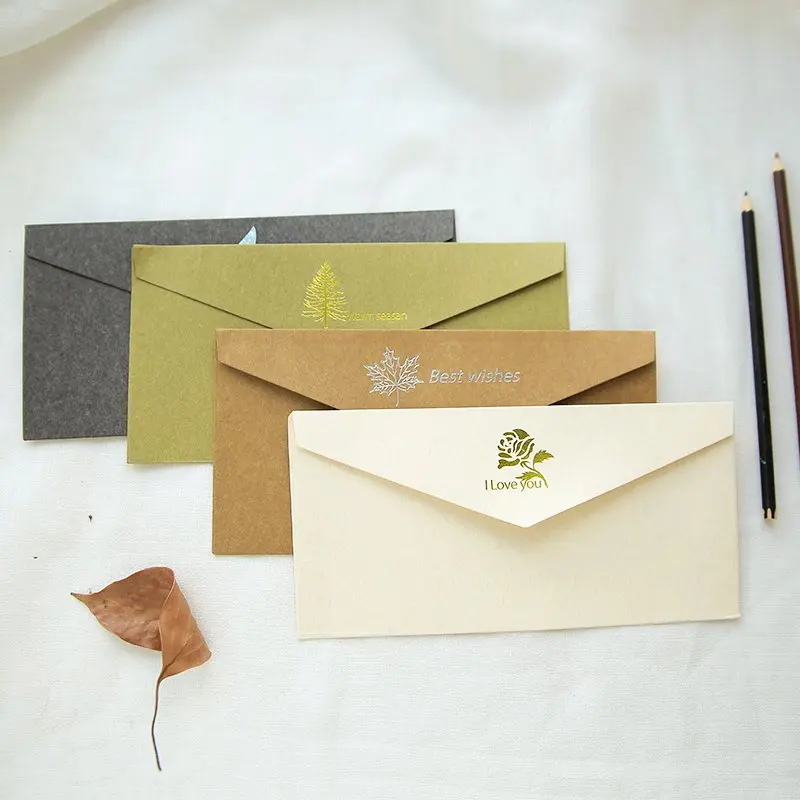 

5 pcs/lot High-grade gold western style restoring envelope set business invitation card creative love letter stationery supplies