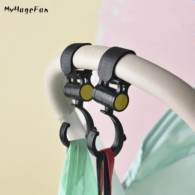 2pcs/Lot Baby Stroller Hook Bag Handle Grab Prams Car Accessories Hooks Rotate 360 Bugaboo Stroller Hange Hook Multifunction