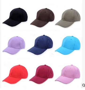 Cheap Cap Plain Baseball Caps Solid Color Adjustable Blank Hat Adult Size Mix Color Mix Order Free Shipping